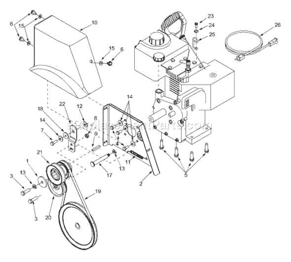 yard machine snowblower parts diagram