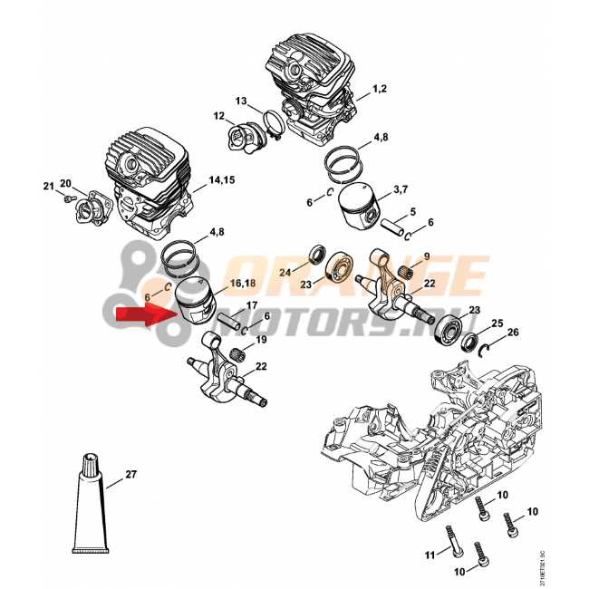 stihl ms 261 c parts diagram