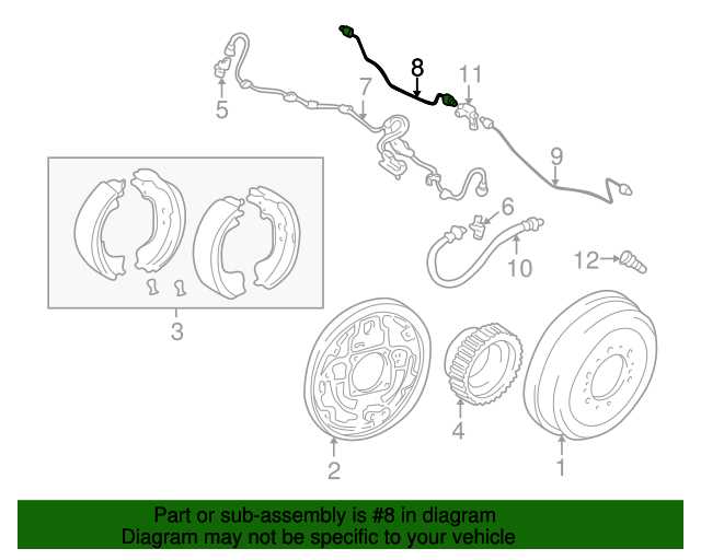 toyota brake parts diagram