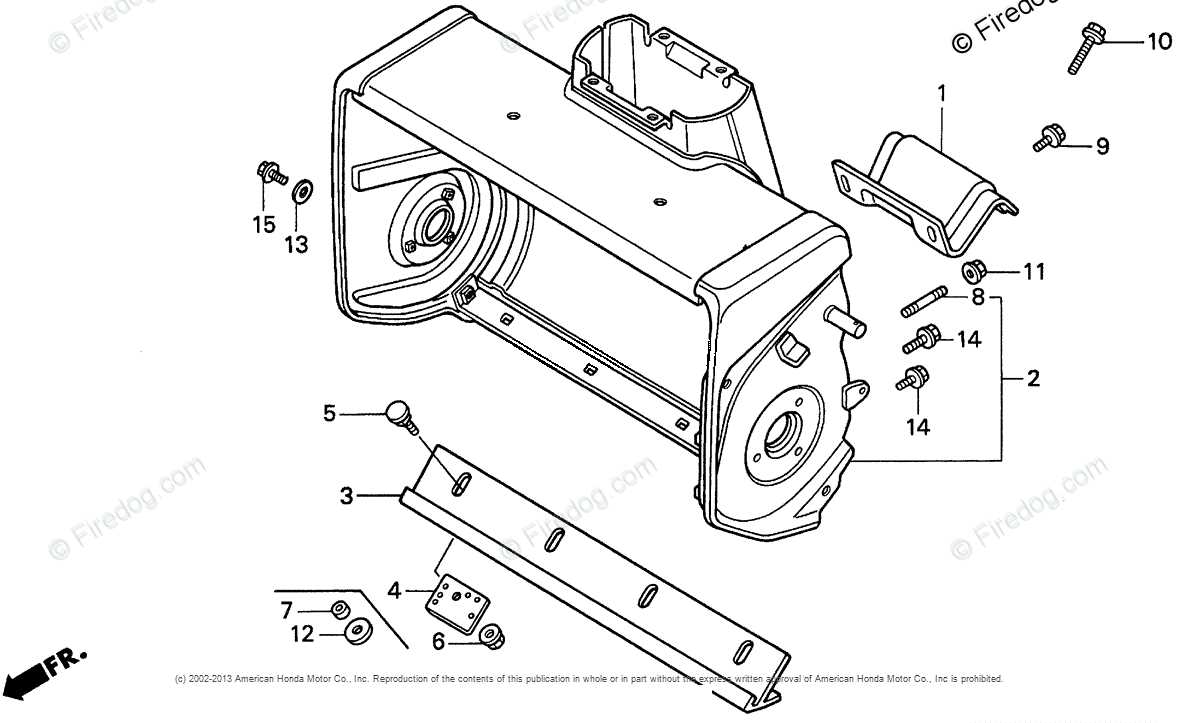 snow blower parts diagram