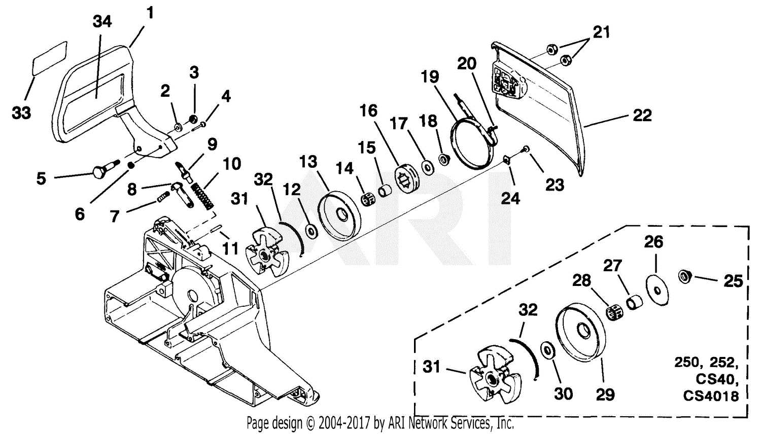 stihl 015l parts diagram