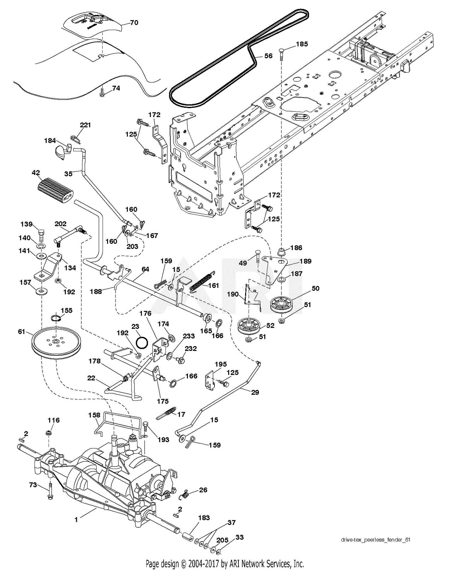 poulan pro riding mower parts diagram