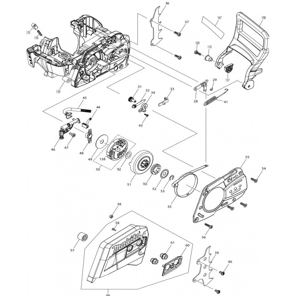 stihl chainsaw 311y parts diagram