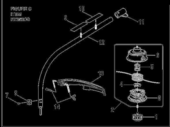 ryobi ry40001a parts diagram