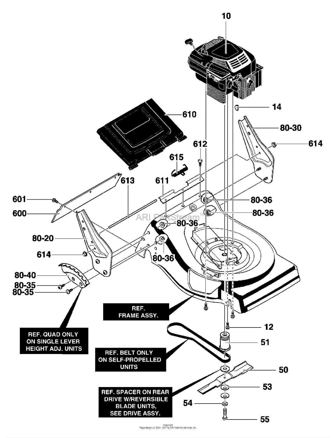 scotts lawn mower parts diagram