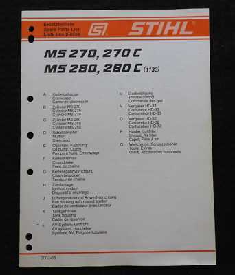 stihl ms 280 parts diagram