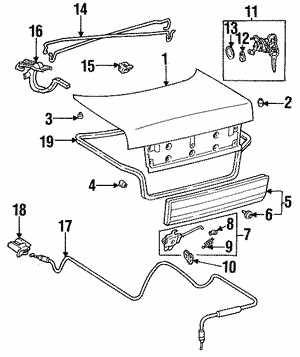 toyota corolla interior parts diagram