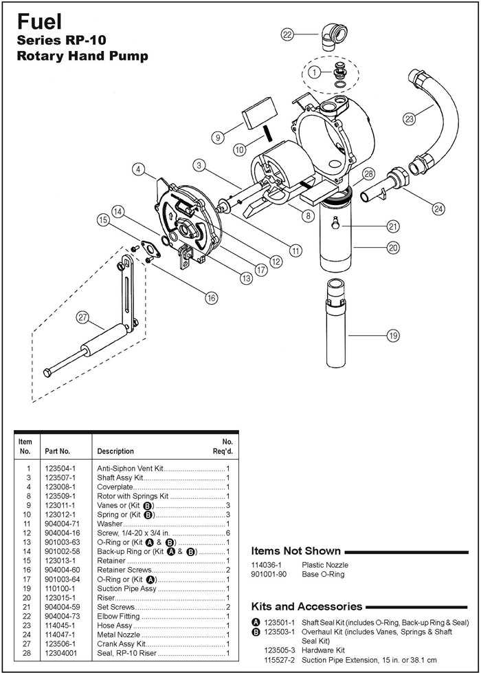 roper pump parts diagram