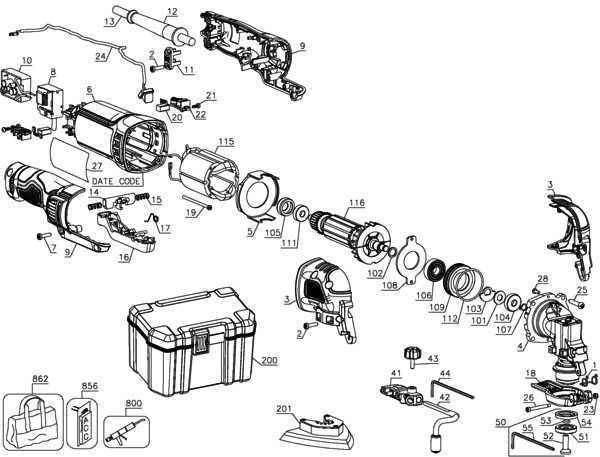 ridgid multi tool parts diagram