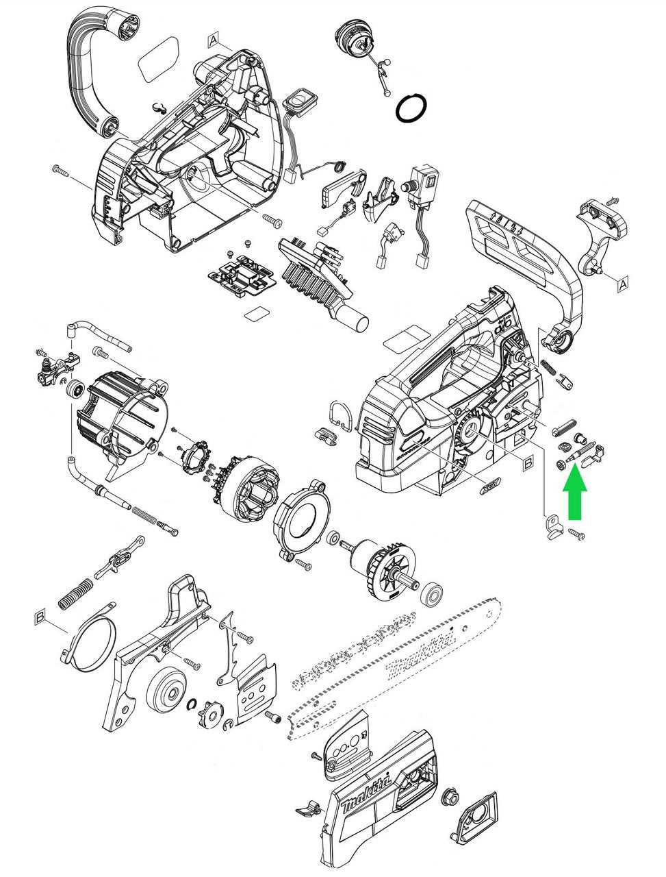 ryobi chainsaw parts diagram