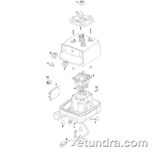 vitamix blender parts diagram