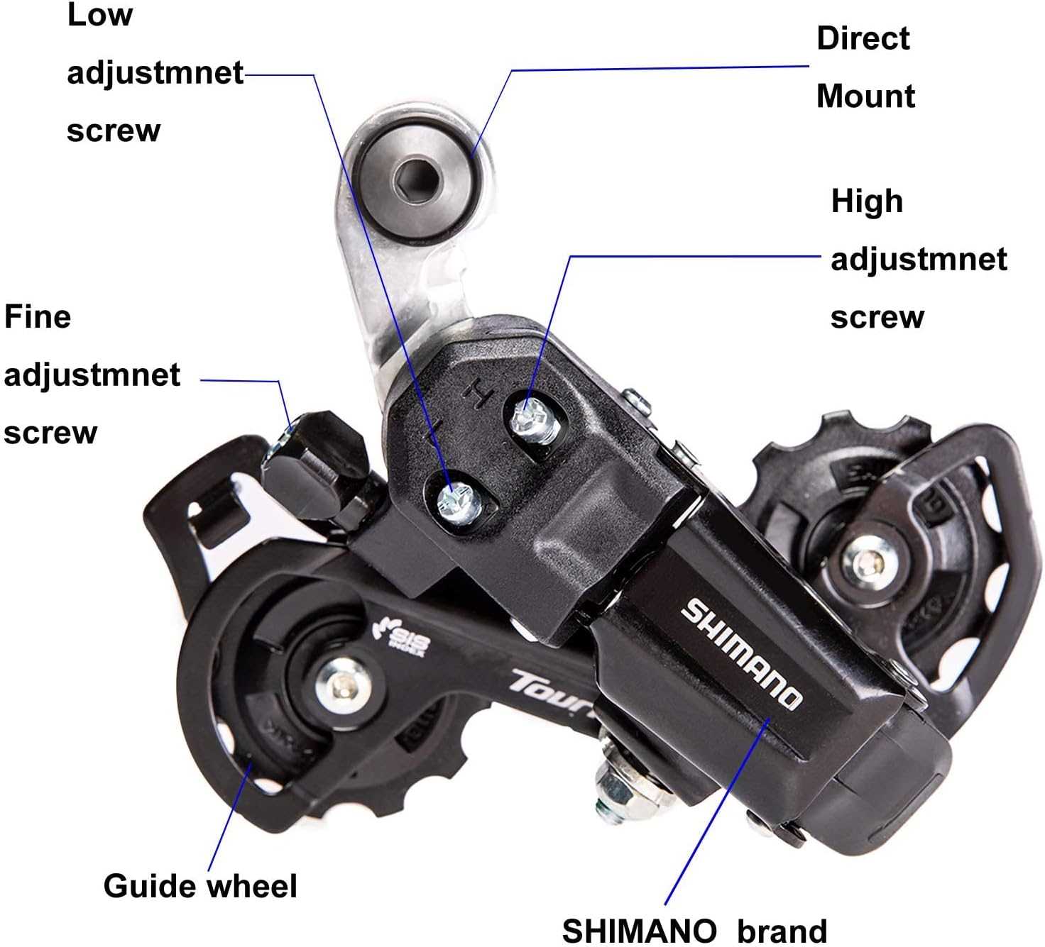 shimano rear derailleur parts diagram