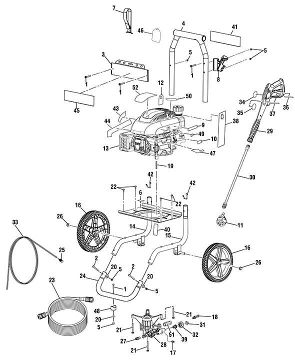 ryobi 2900 psi pressure washer parts diagram