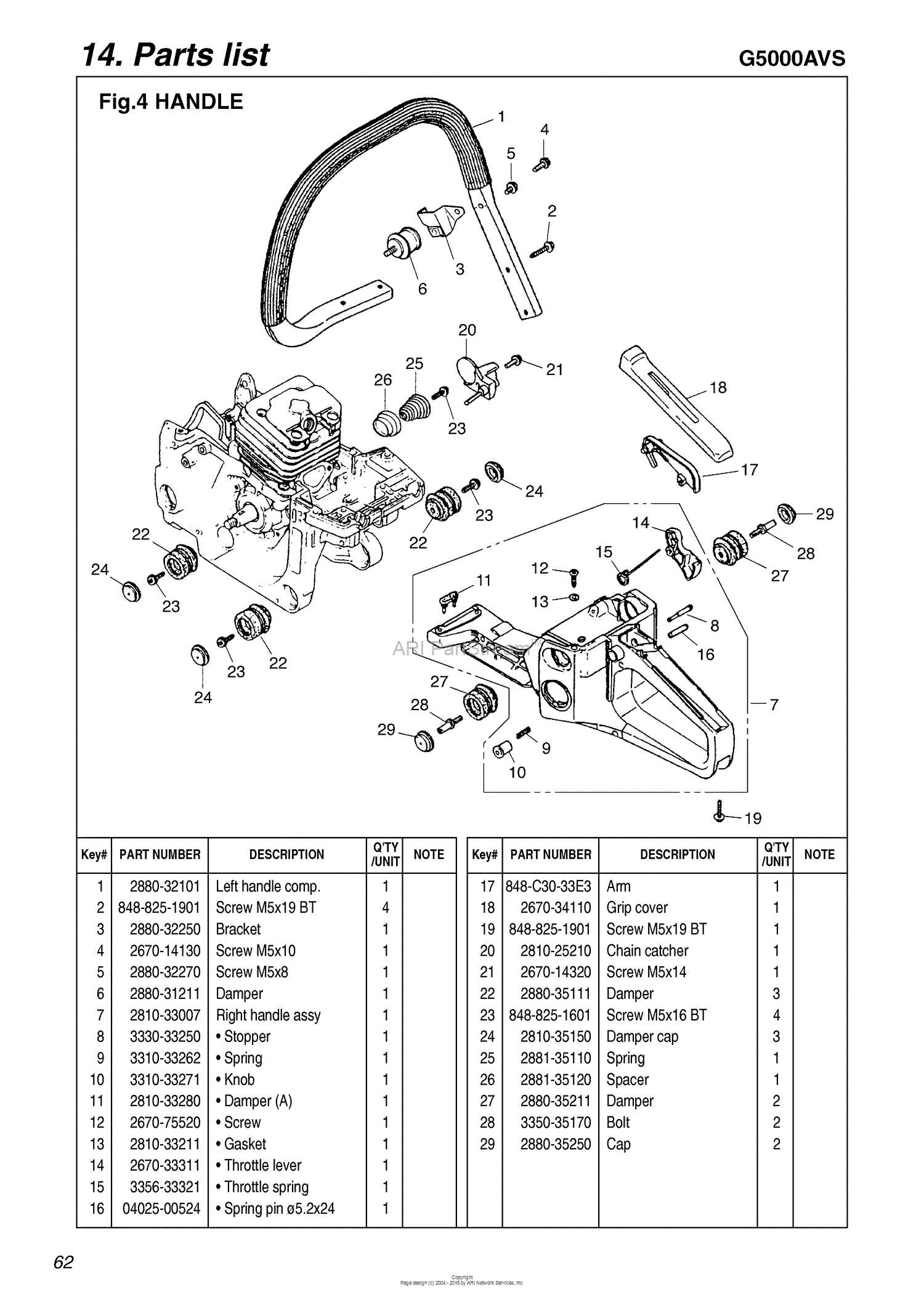 redmax g20ls parts diagram