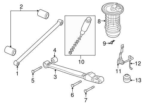 rear suspension parts diagram