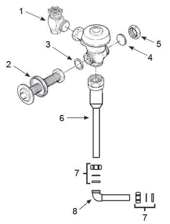 sloan urinal parts diagram