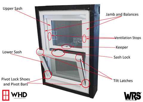 replacement window parts diagram