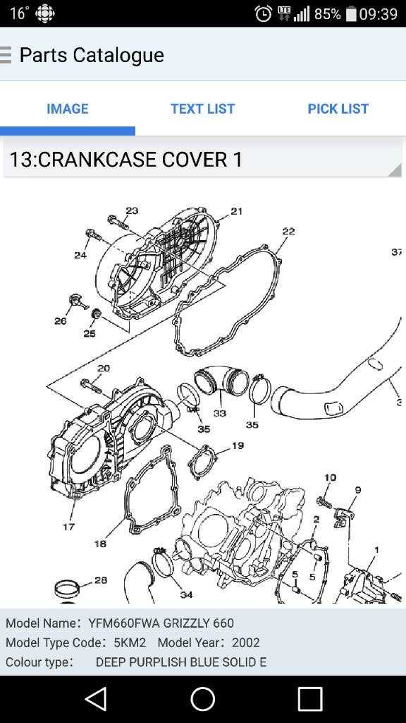 yamaha grizzly 660 parts diagram