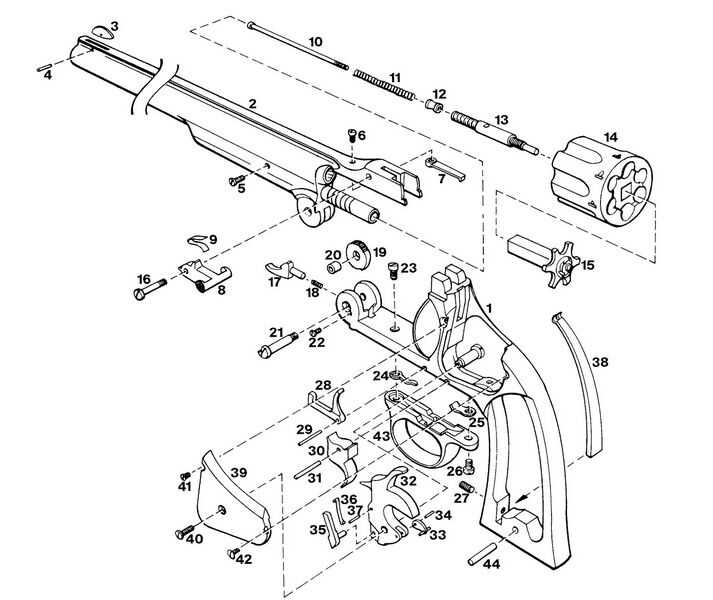 smith and wesson model 29 parts diagram