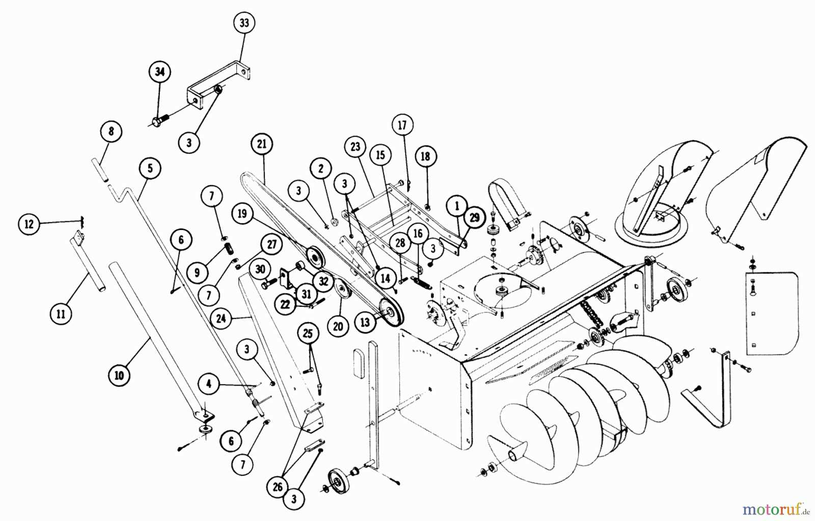 toro snowblower parts diagram