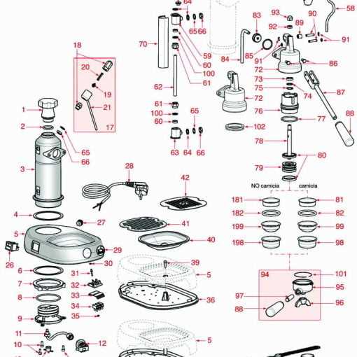 rocket espresso parts diagram