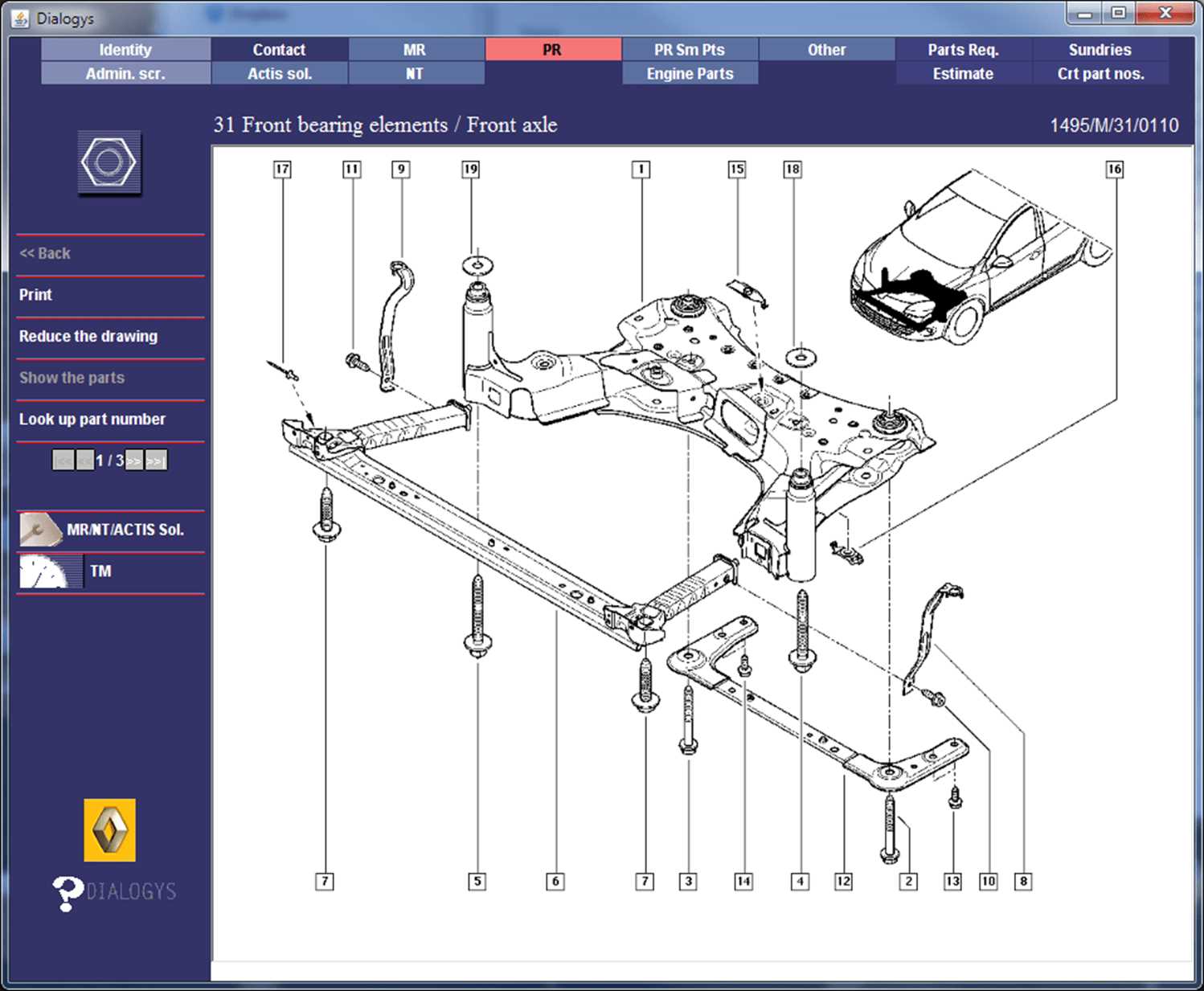 suspension part diagram