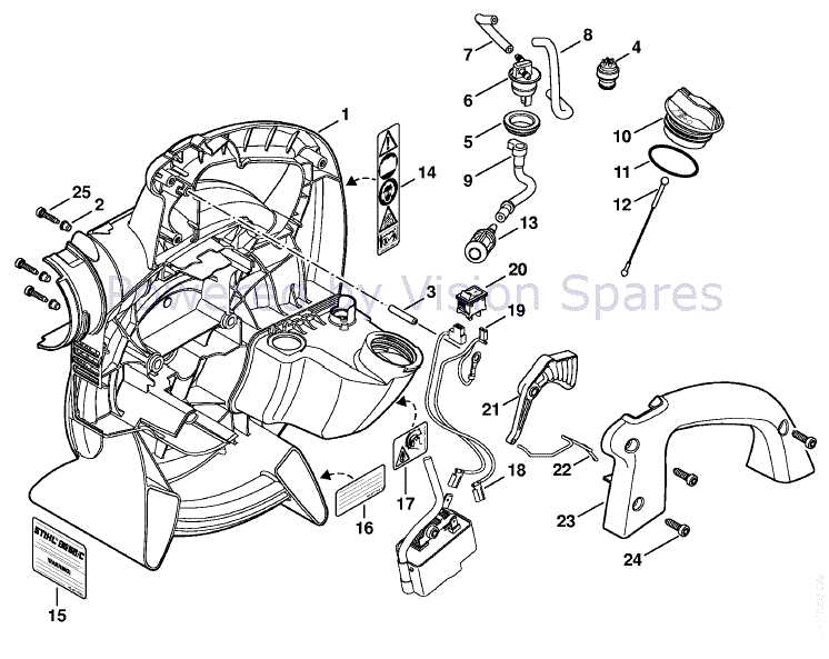 stihl bg56c parts diagram