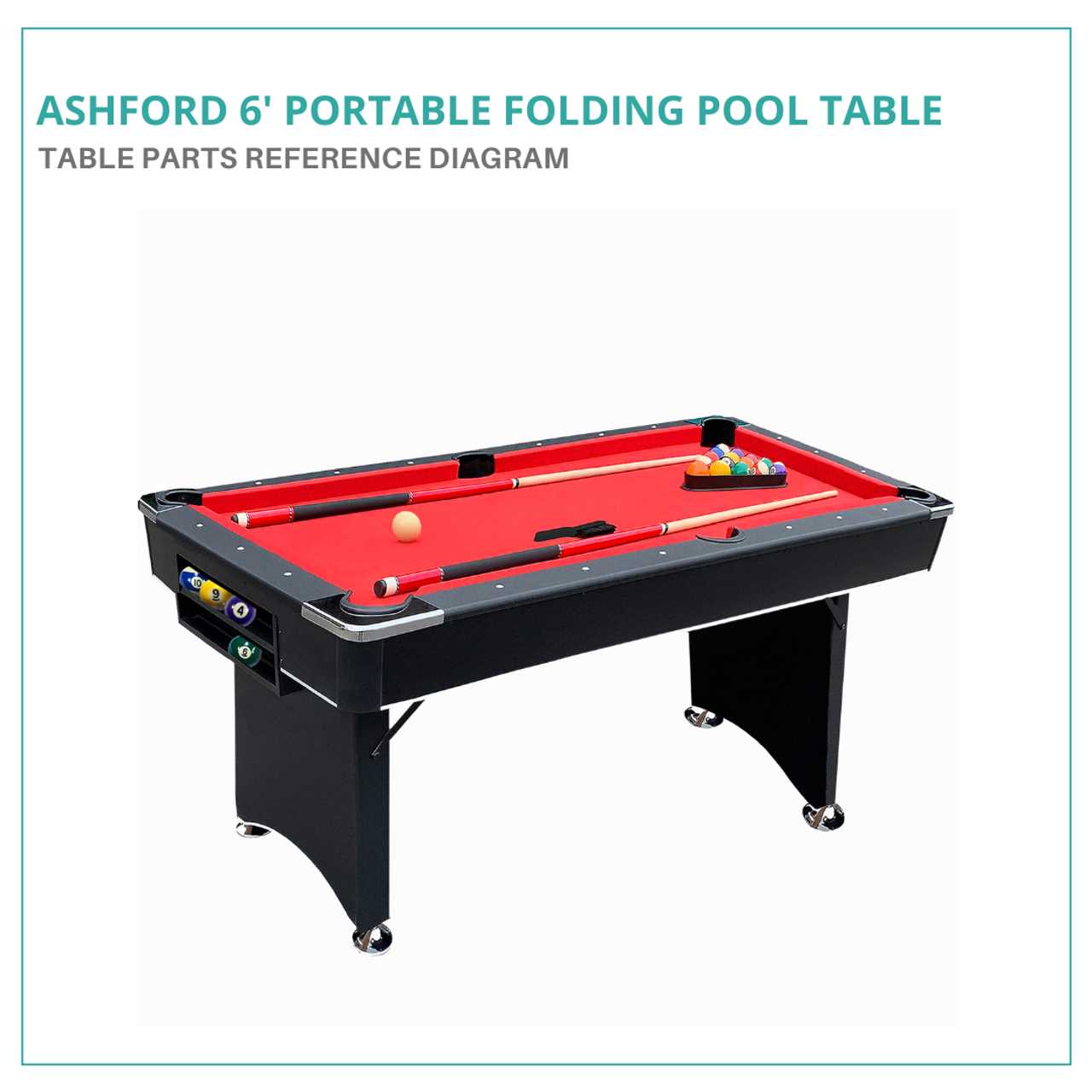 pool table parts diagram