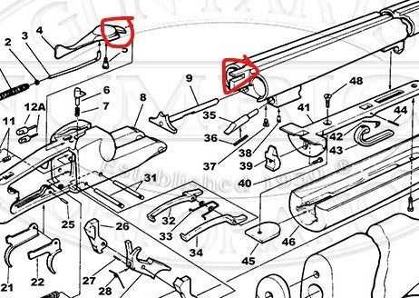 winchester model 50 parts diagram