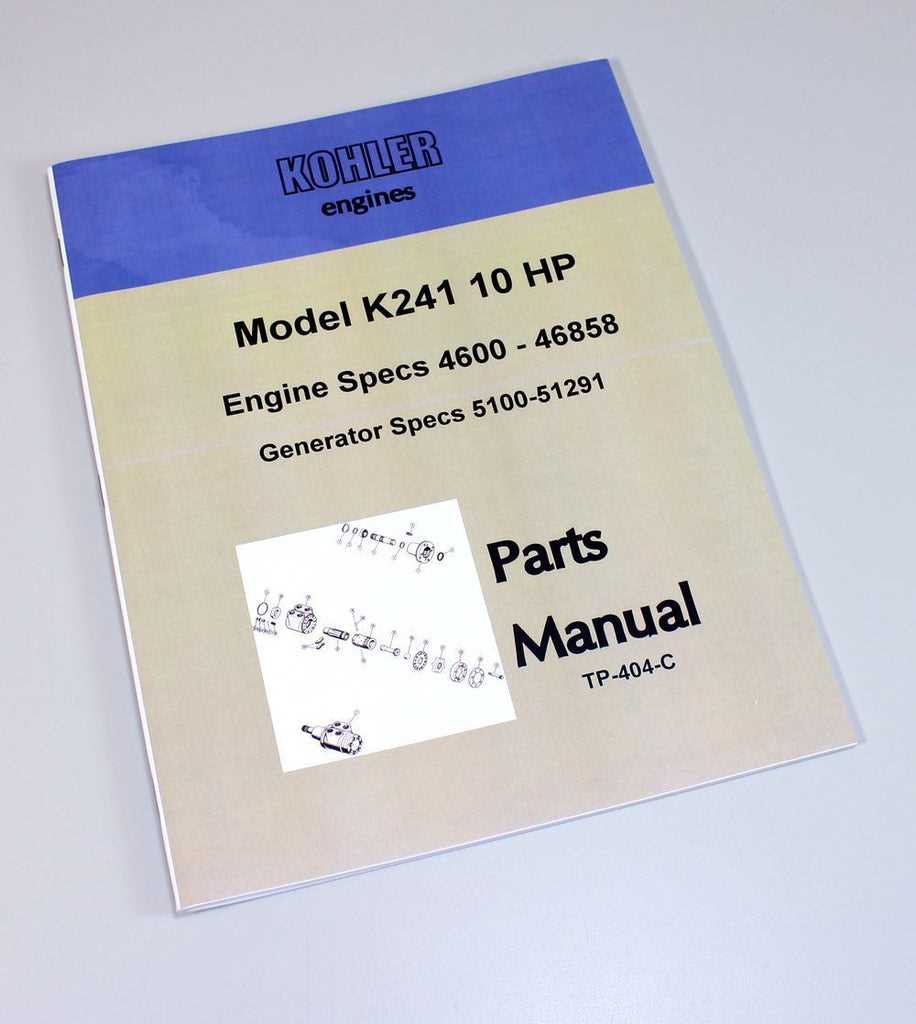 kohler motor parts diagram