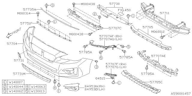 subaru impreza body parts diagram