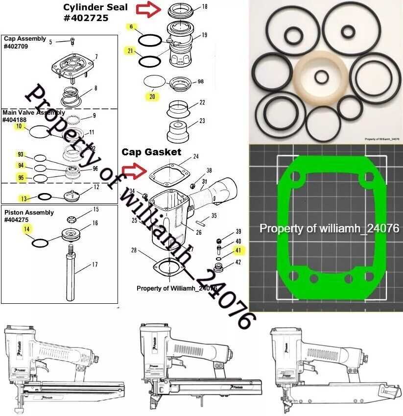 paslode f350s parts diagram