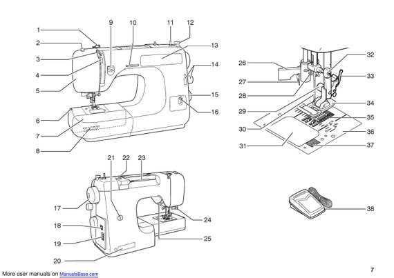 singer 99 parts diagram