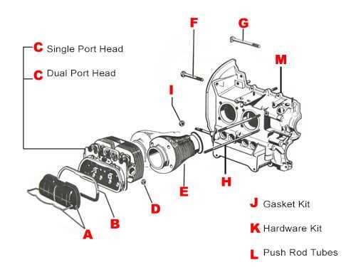 vw 1600 engine parts diagram