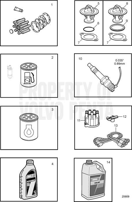 volvo penta 5.0 parts diagram