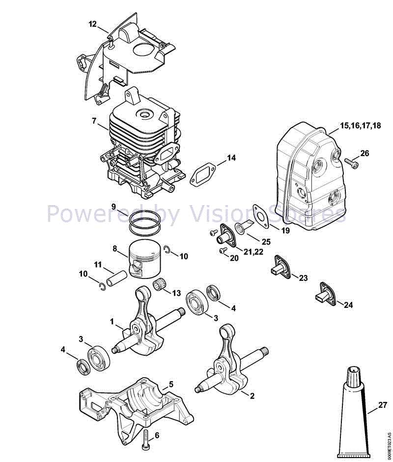 stihl br 450 parts diagram