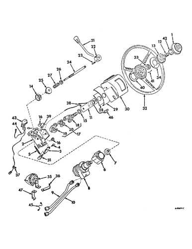 steering wheel parts diagram