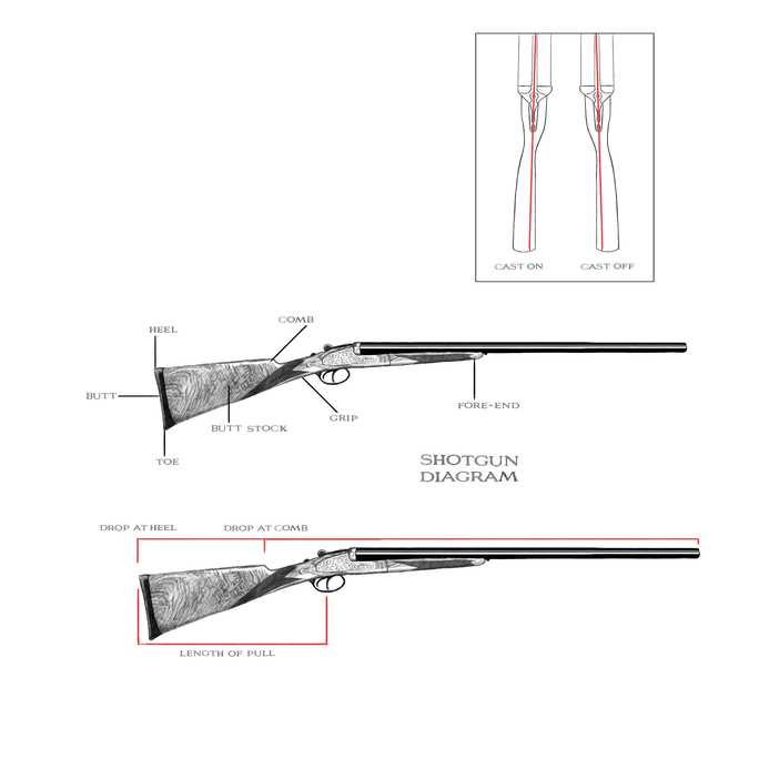 side by side shotgun parts diagram