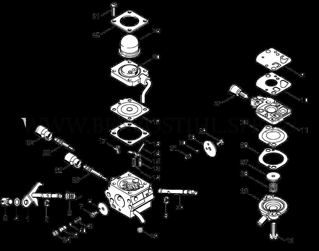 stihl fs110r parts diagram