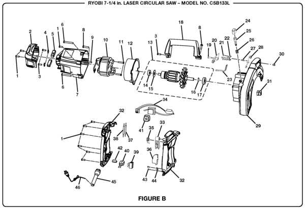 ryobi circular saw parts diagram