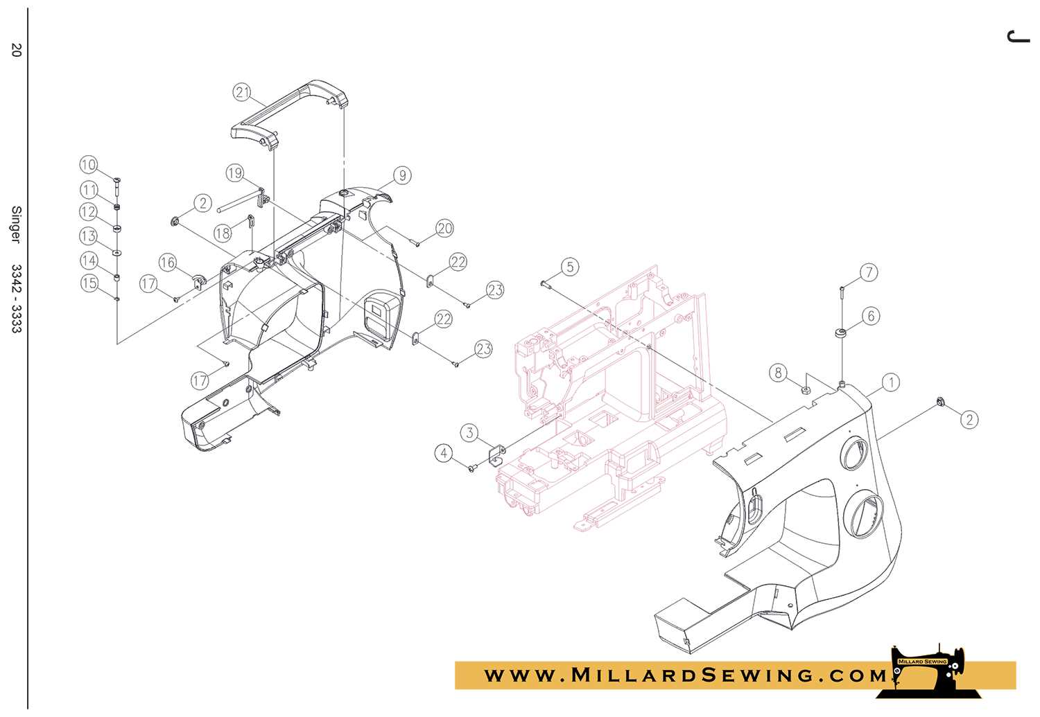 singer fashion mate 257 parts diagram