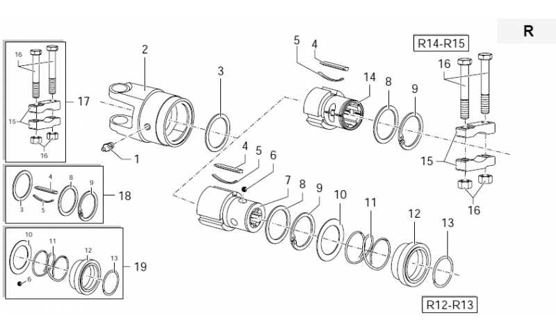 pto shaft parts diagram