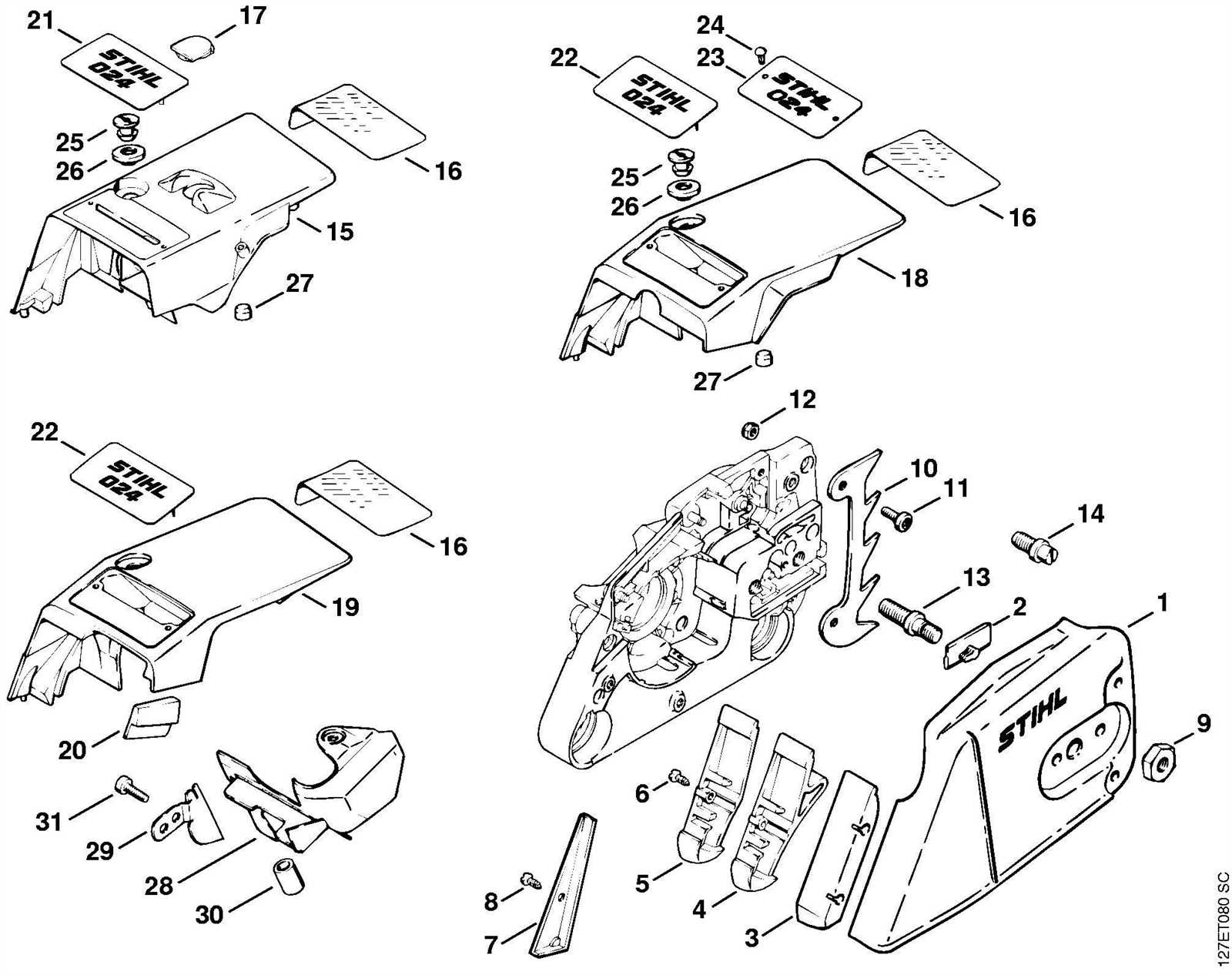 stihl ms462 parts diagram