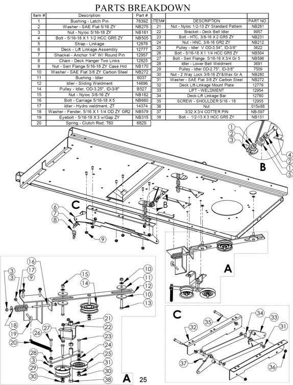 swisher mower parts diagram