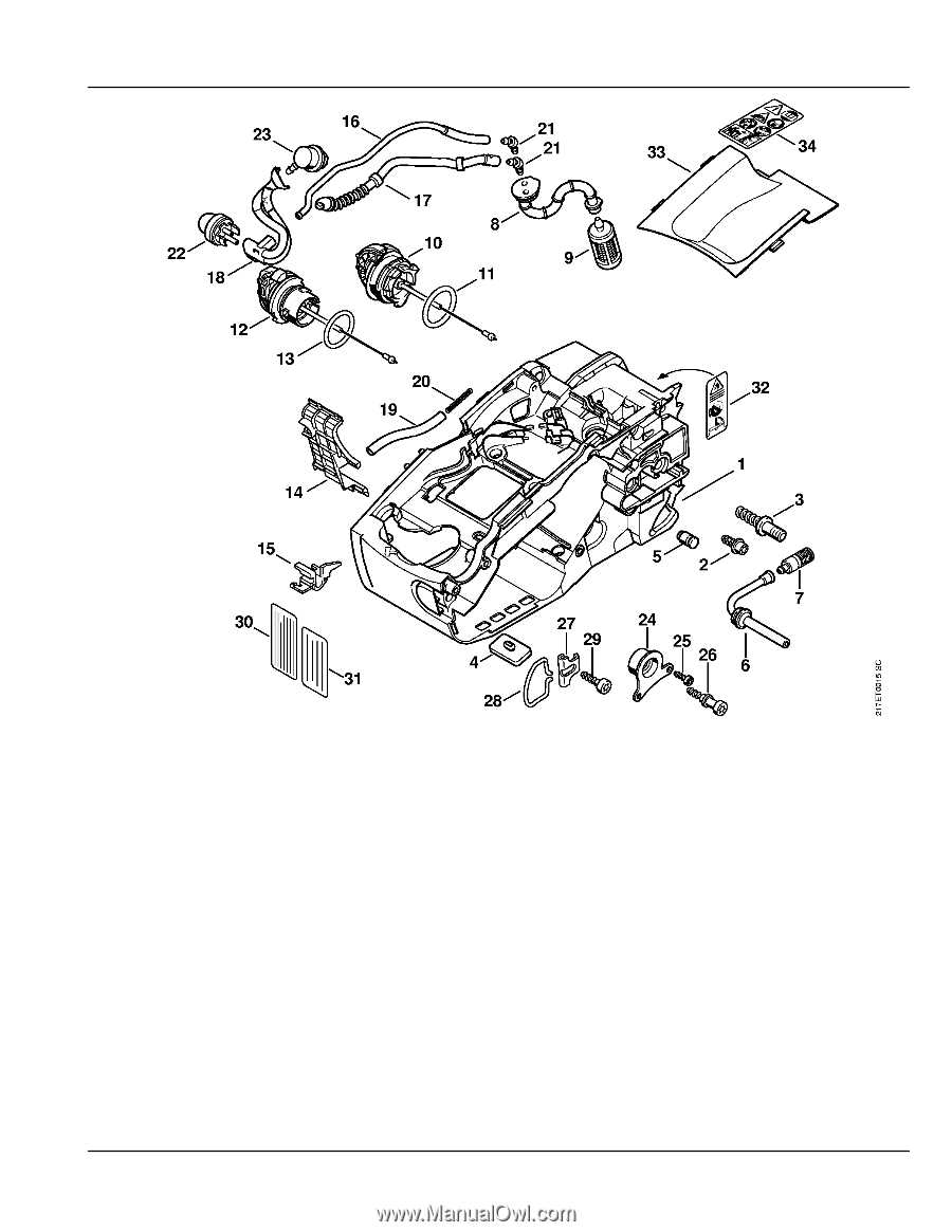 stihl ms 192 tc parts diagram