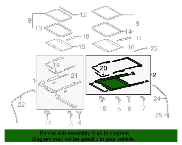 toyota sienna 2011 parts diagram