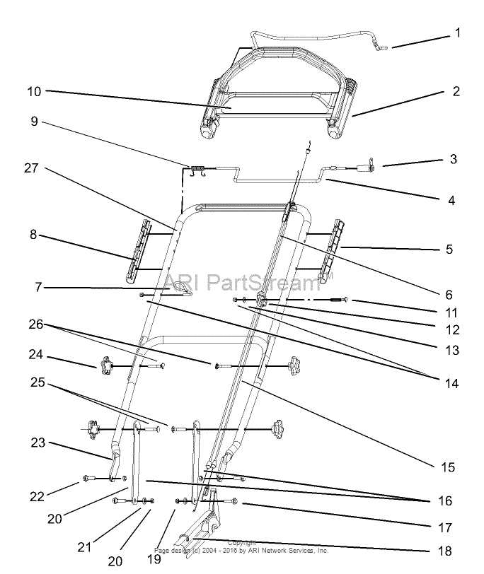 toro 20037 parts diagram