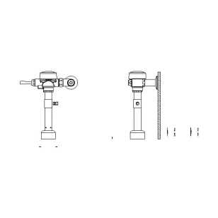 sloan flushometer parts diagram