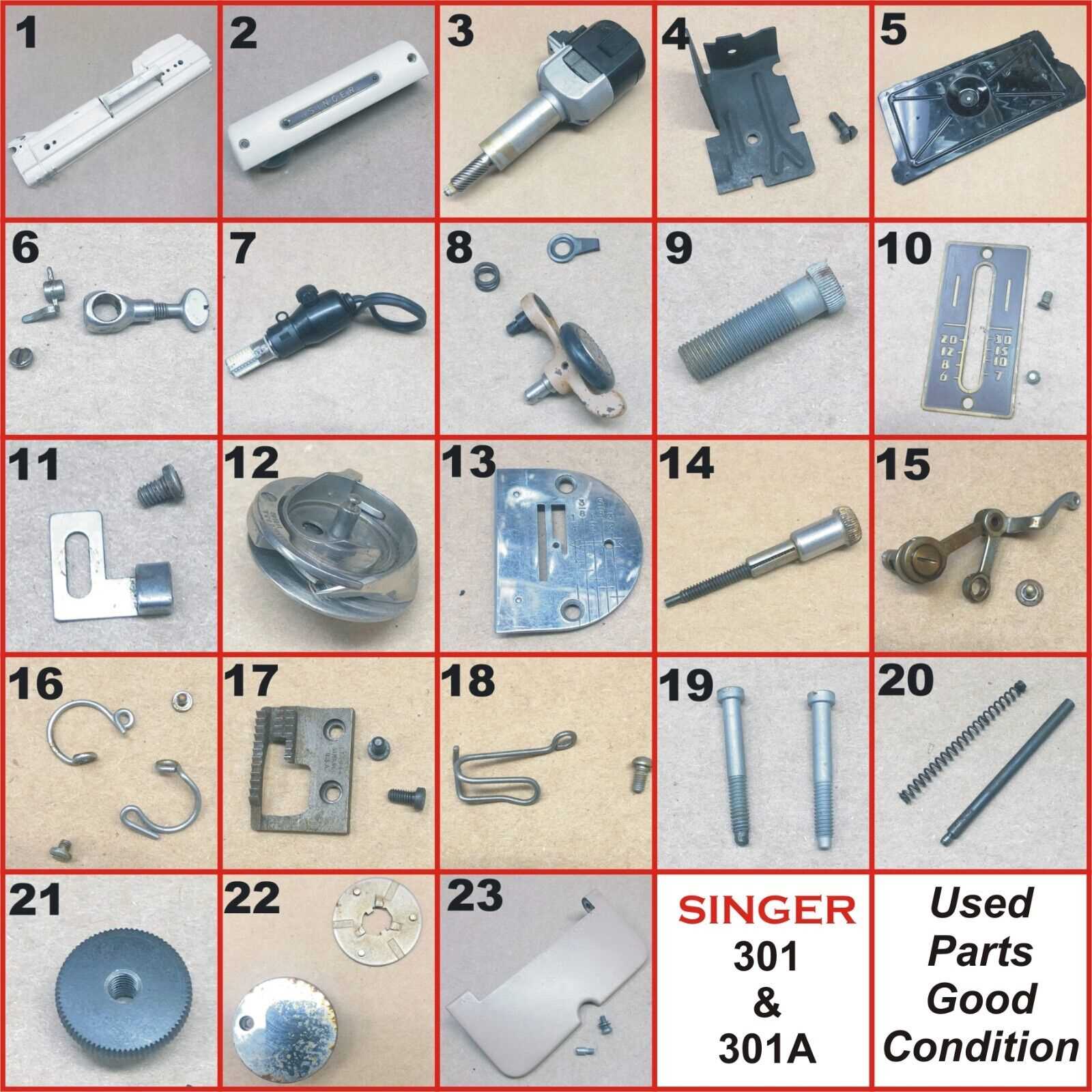 singer 301 parts diagram