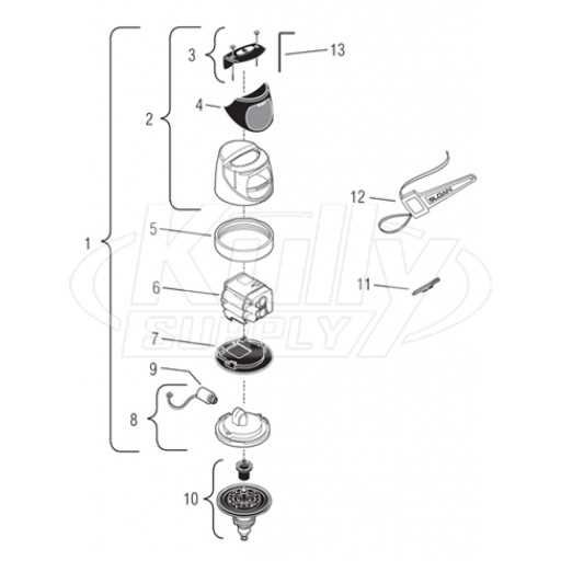 sloan royal flushometer parts diagram